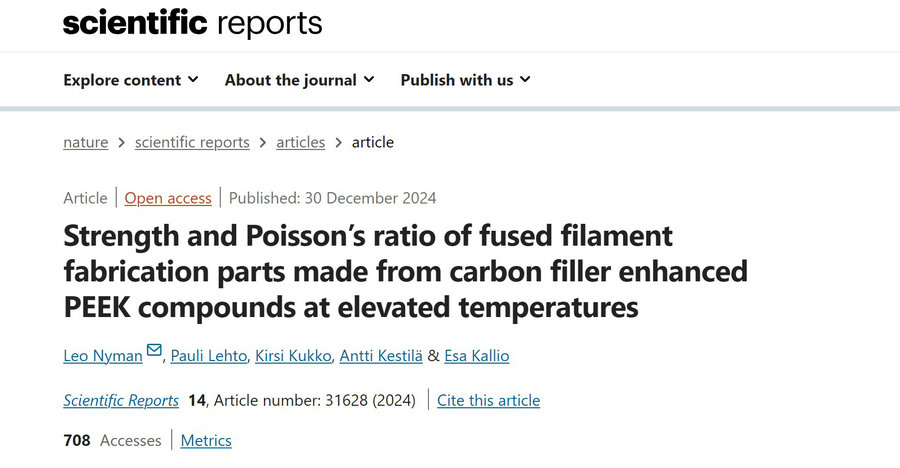 High-Temperature Performance of 3D-Printed Carbon-Based PEEK Materials